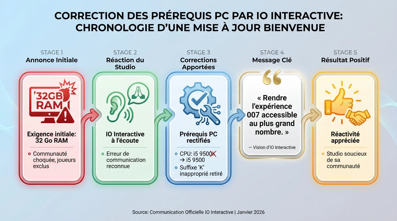 Mise à jour des spécifications PC pour 007 First Light par IO Interactive