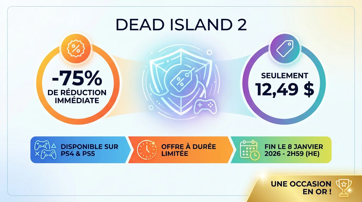 Promotion Dead Island 2 à -75% sur le PlayStation Store pour PS4 et PS5