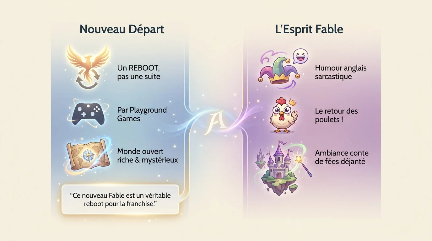 Aperçu du monde ouvert enchanteur et mystérieux dans le reboot de Fable
