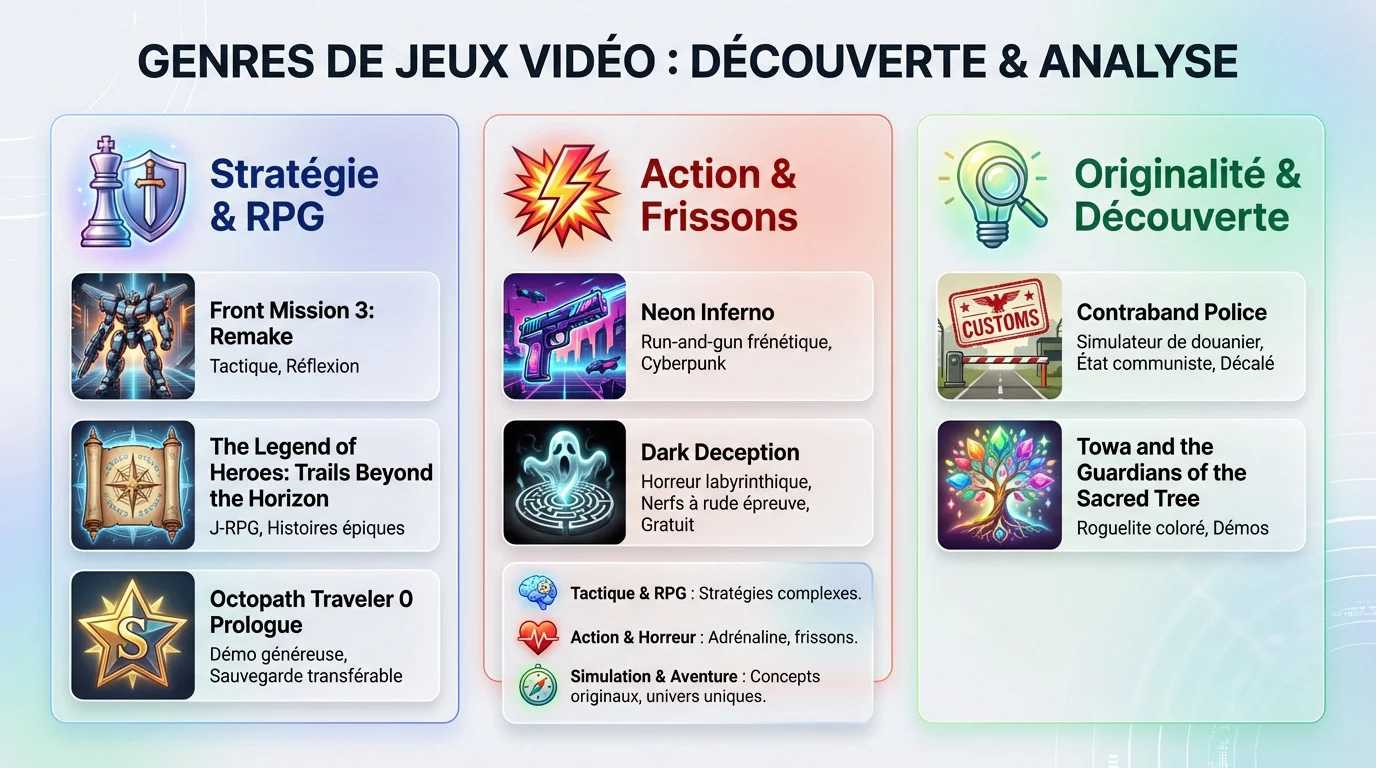 Diversité des genres de jeux vidéo disponibles en démo gratuite sur PlayStation