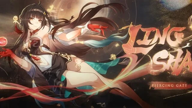 honkai star rail : lingsha e1 ou s1 ? ne Personnage de fantasy flottant avec effets magiques.