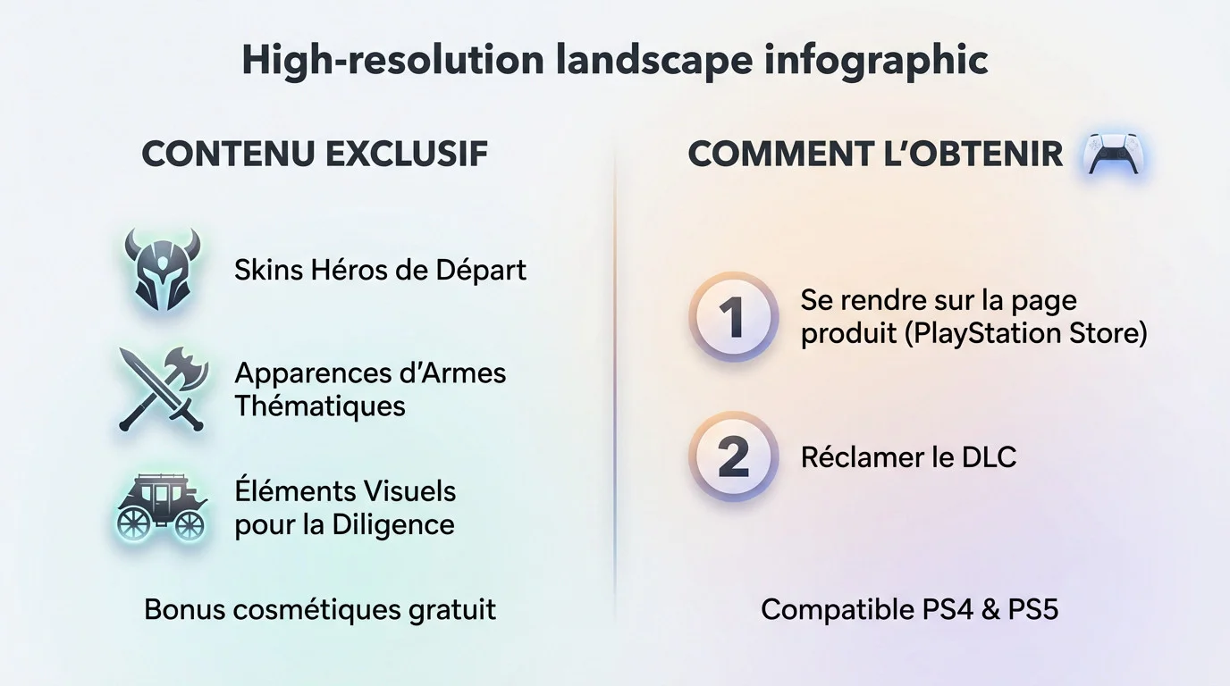 Infographie présentant le contenu du Hero Origin Pack et la méthode d'obtention sur PlayStation Store