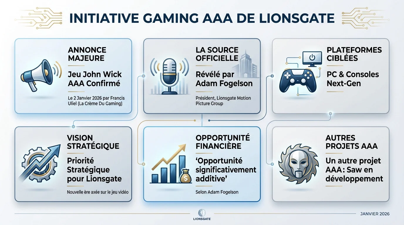 Annonce officielle du jeu vidéo AAA John Wick par Lionsgate