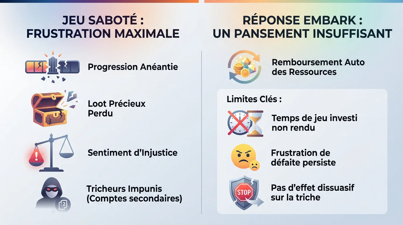 Joueur frustré devant son écran illustrant le problème de triche sur ARC Raiders et la réponse limitée d'Embark