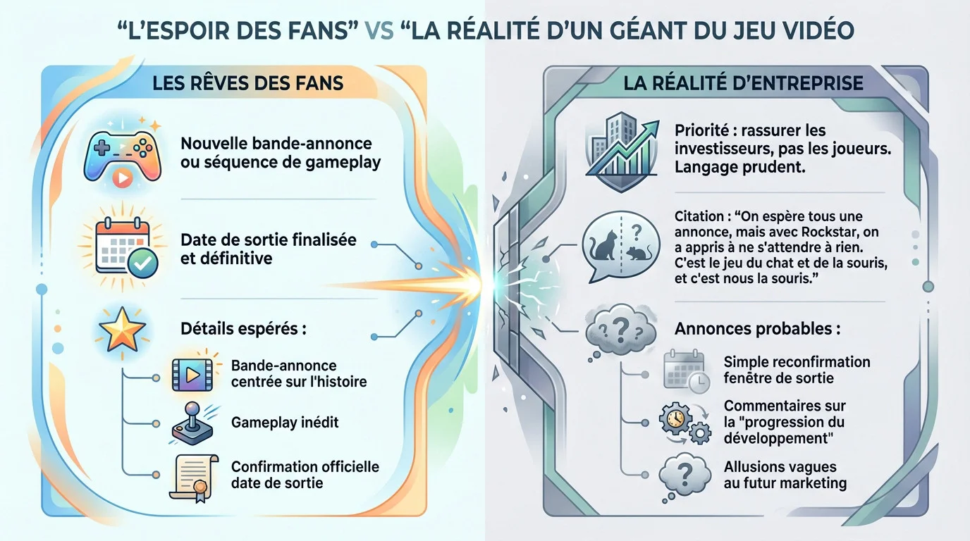 Fans espérant une gta vi annonce take two face à la réalité corporate