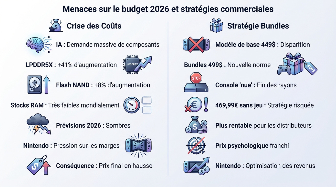 Analyse des coûts de production et des stratégies de prix de la Nintendo Switch 2 pour l'année 2026