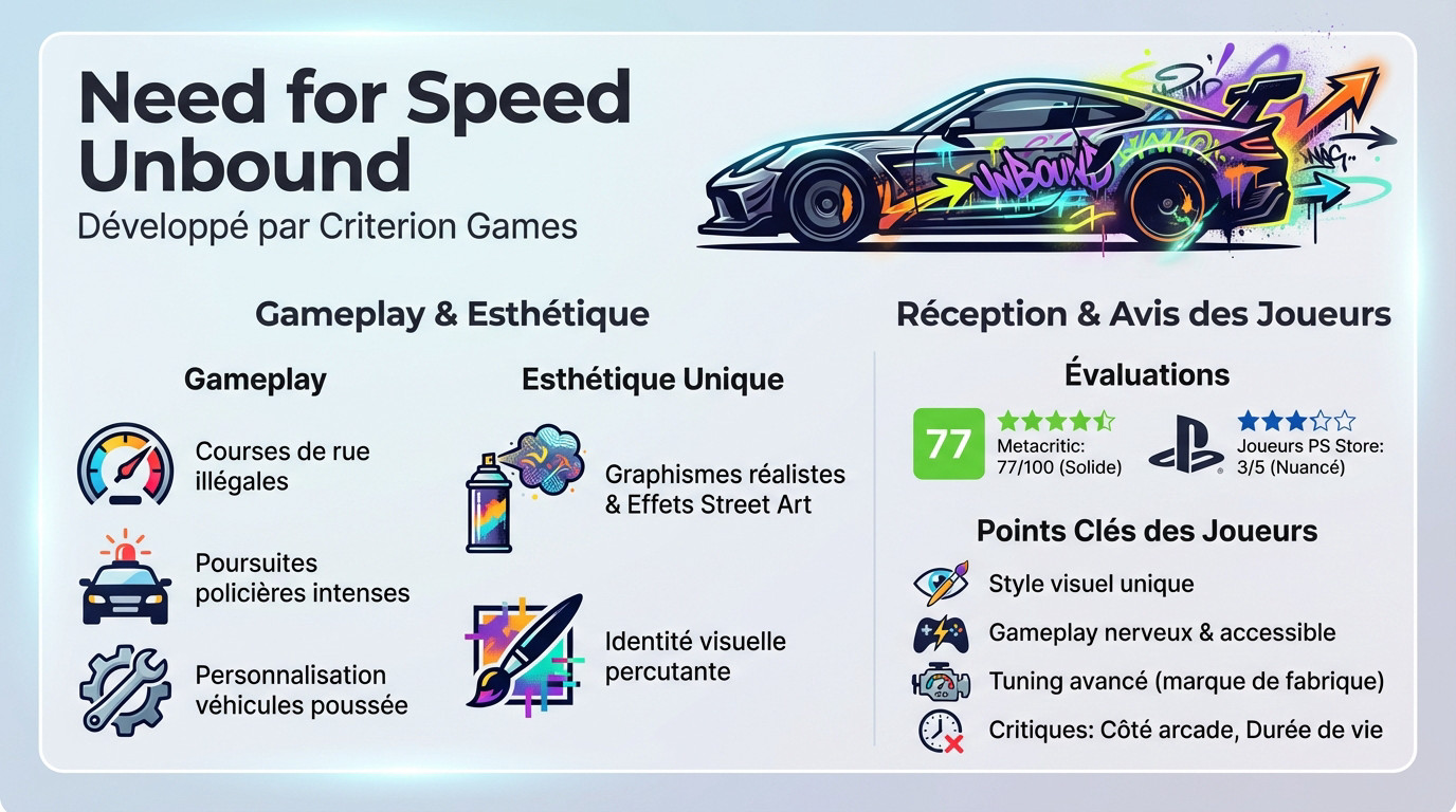 Need for Speed Unbound gameplay course de rue effets street art