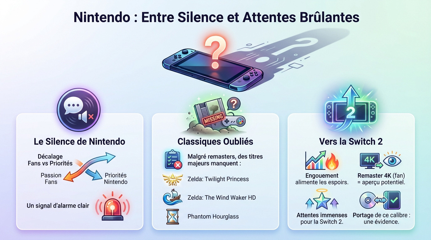 Link de Twilight Princess face à l'attente des fans pour la Switch 2