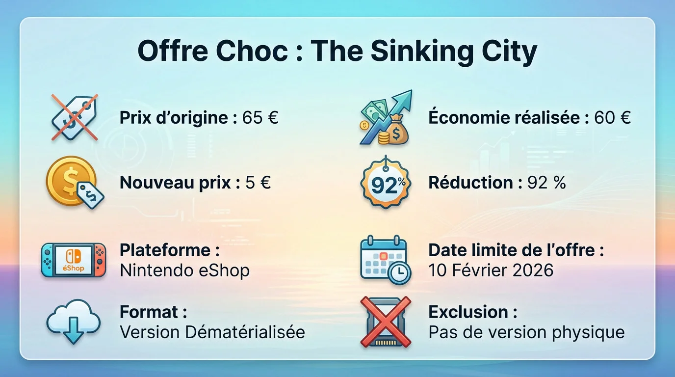 Promotion massive The Sinking City sur Nintendo eShop à 5 euros