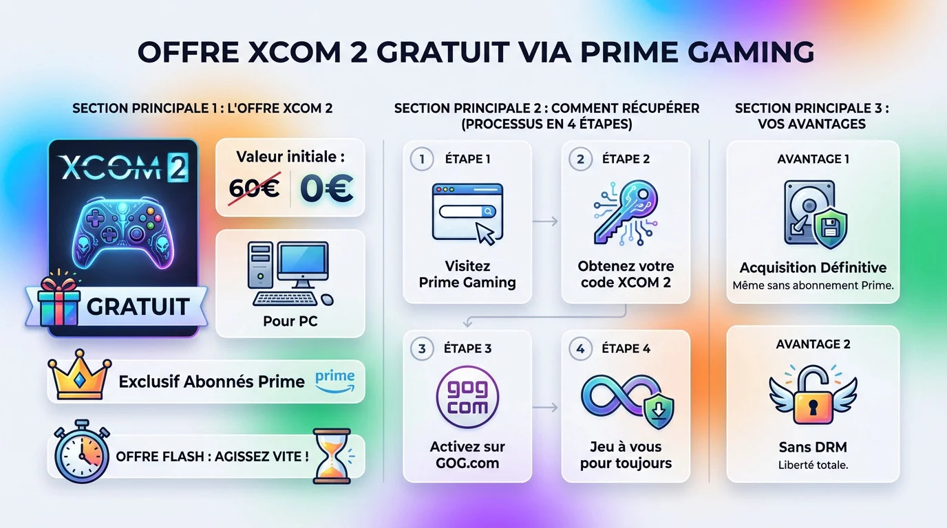 Offre limitée XCOM 2 gratuit pour les membres Prime Gaming