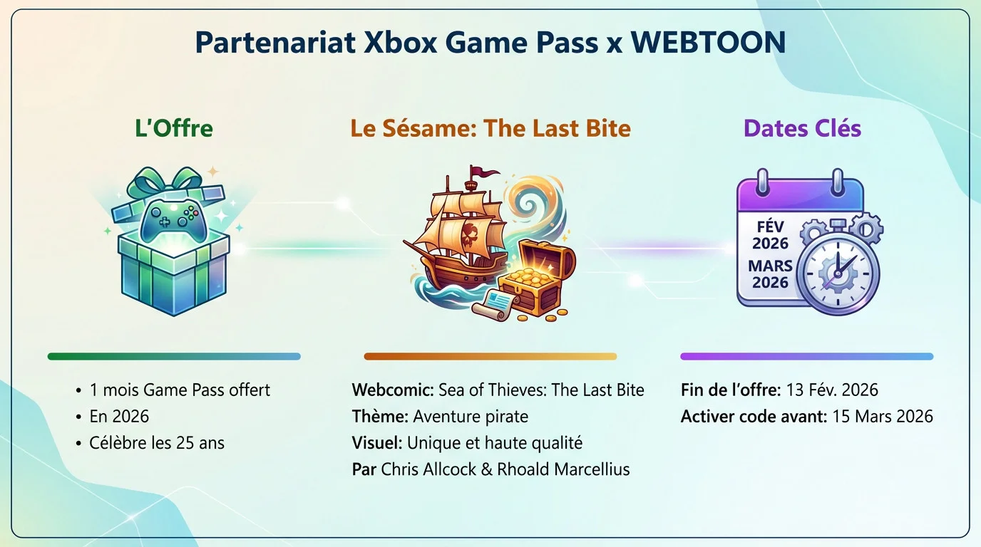 Partenariat exclusif entre Xbox Game Pass et WEBTOON pour les 25 ans de Xbox