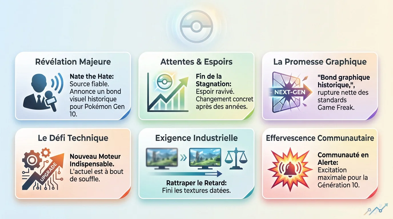 Rumeur sur l'amélioration graphique majeure de Pokémon 10e génération