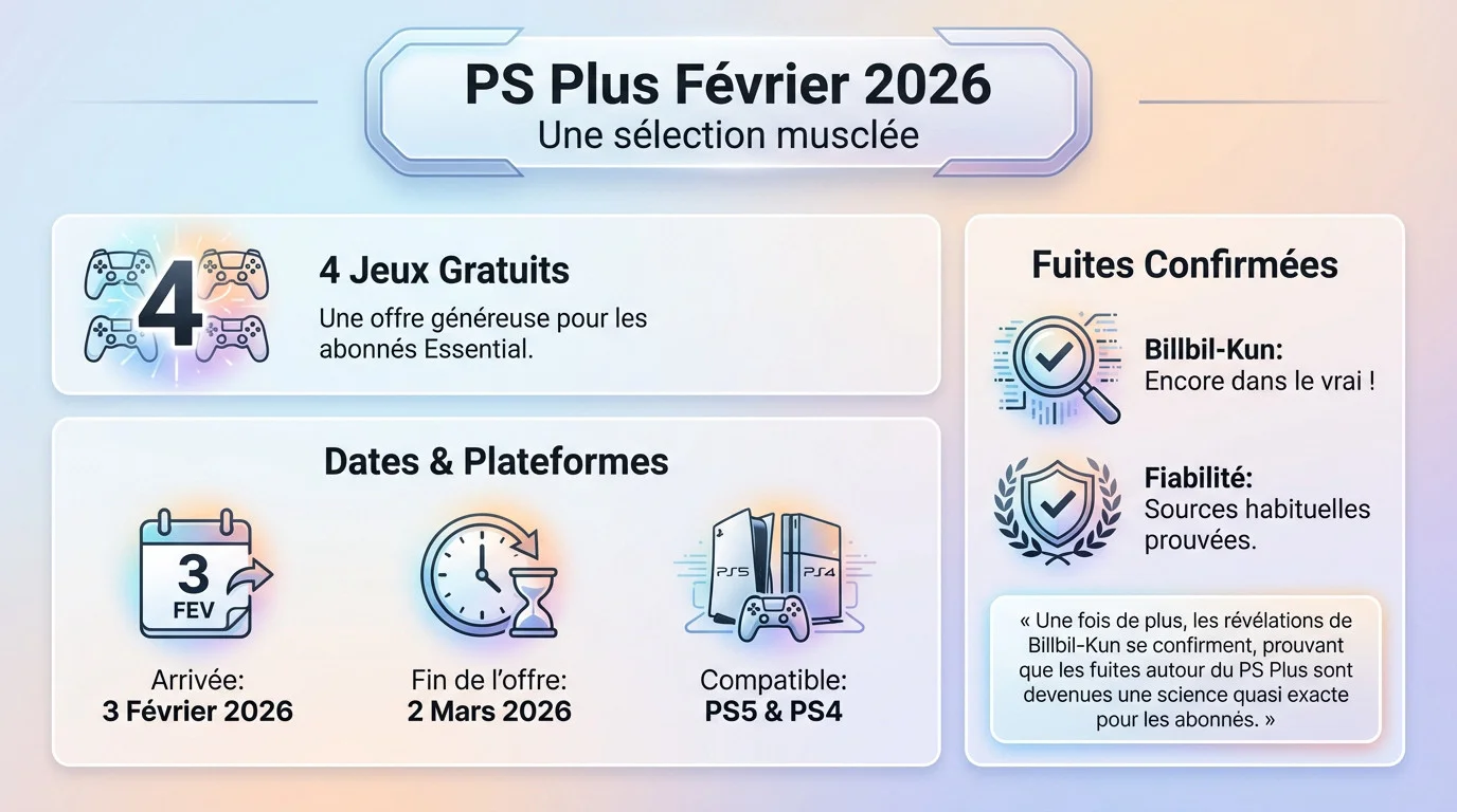 Aperçu des quatre jeux gratuits PS Plus de février 2026 incluant Undisputed et Subnautica