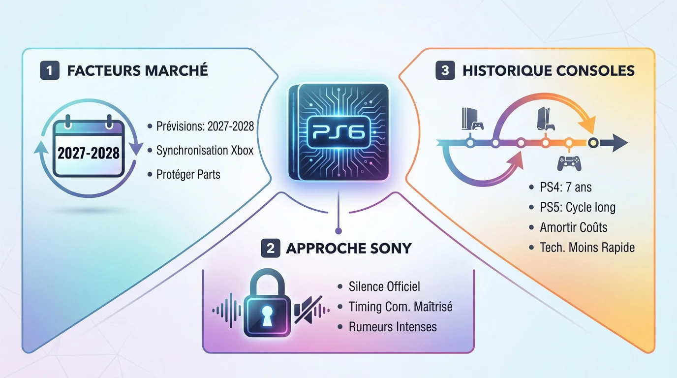 Graphique illustrant les facteurs économiques et techniques influençant le report potentiel de la PS6 vers 2027 ou 2028