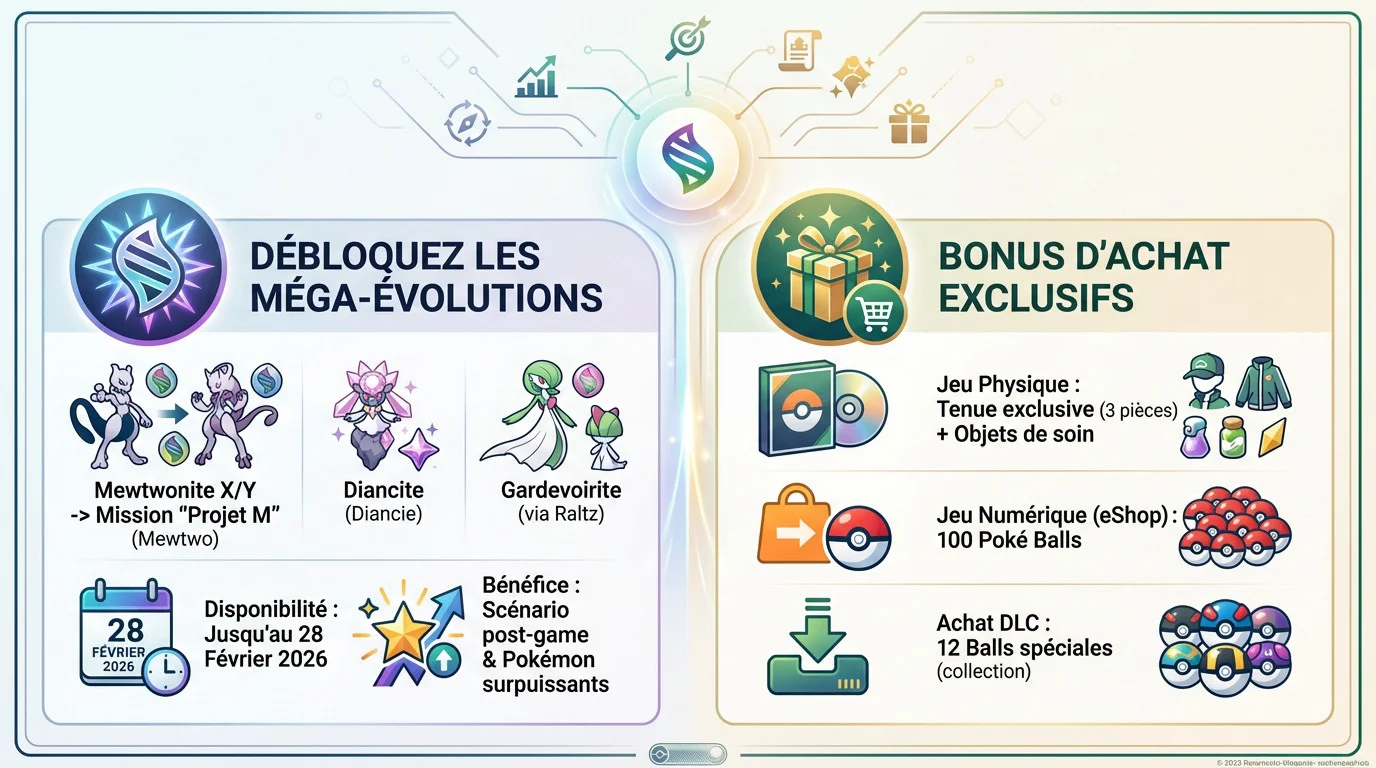 Récompenses exclusives et missions spéciales Pokémon Legends ZA