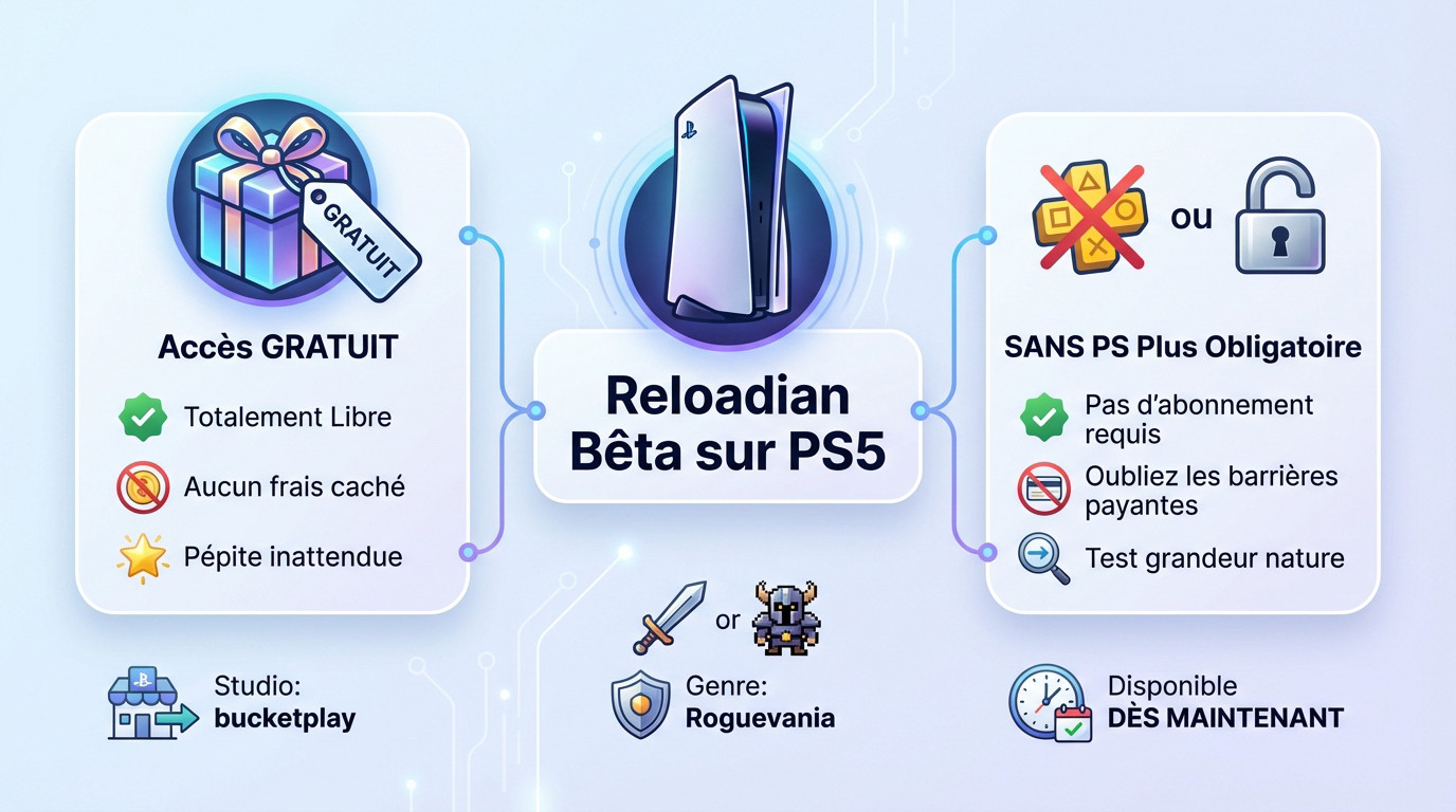 Reloadian beta gratuite sur PS5 sans abonnement