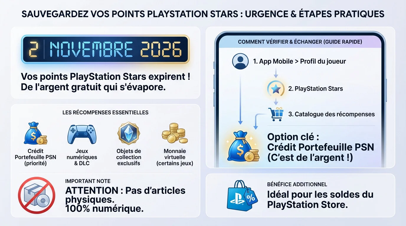 Fin du programme PlayStation Stars : convertissez vos points en crédit PS Store avant expiration