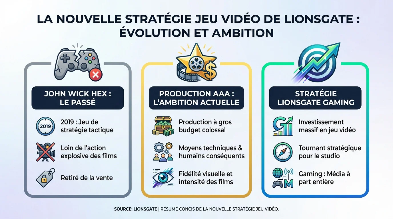 Stratégie d'investissement massive de Lionsgate pour le développement de jeux vidéo AAA