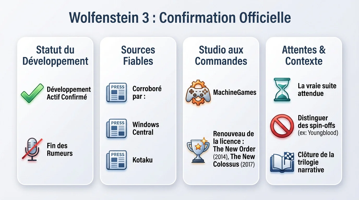 Confirmation officielle du développement de Wolfenstein 3 par MachineGames