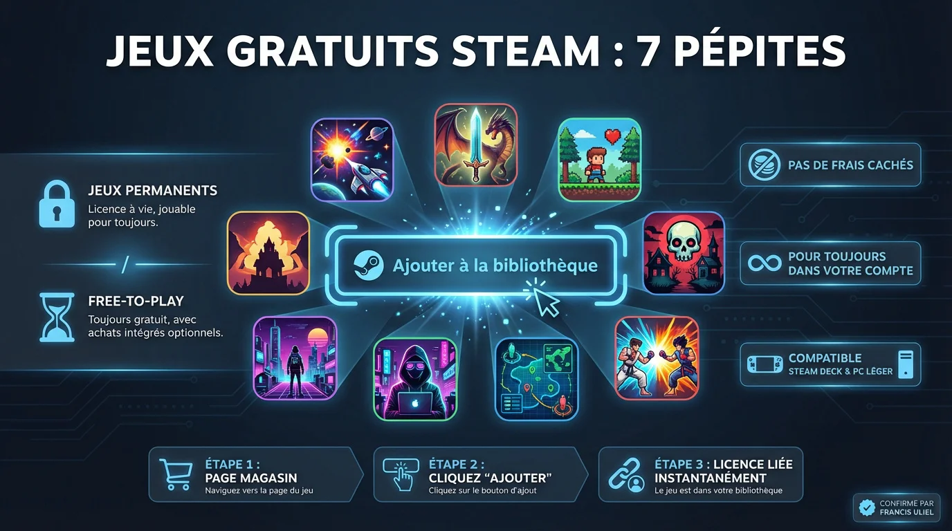 Sélection de sept jeux indépendants offerts sur Steam