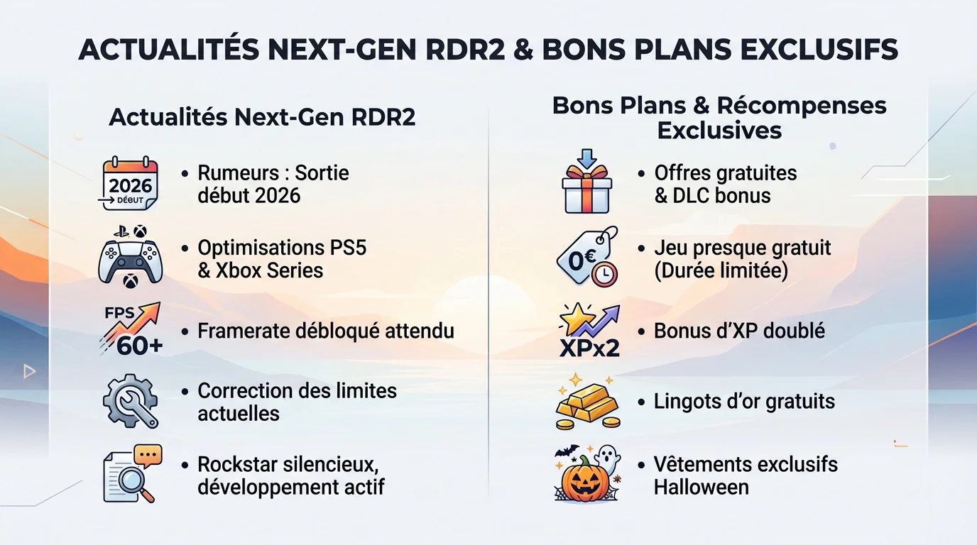 Red Dead Redemption 2 actualités next-gen et bonus exclusifs