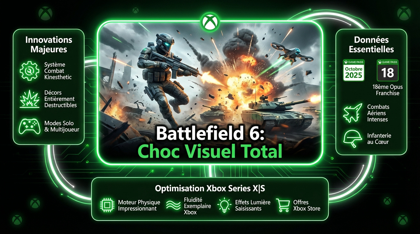 Battlefield 6 combat intense et destruction sur Xbox Series X
