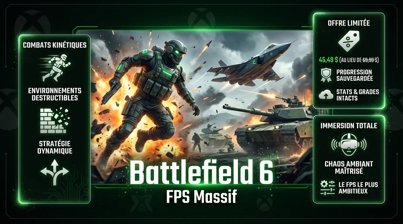 Combat intense et destruction totale dans Battlefield 6 sur Xbox