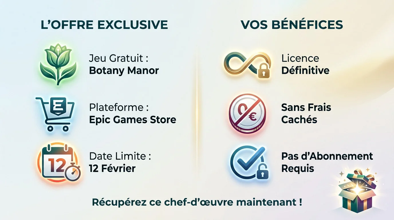 Botany Manor gratuit sur Epic Games Store offre limitée