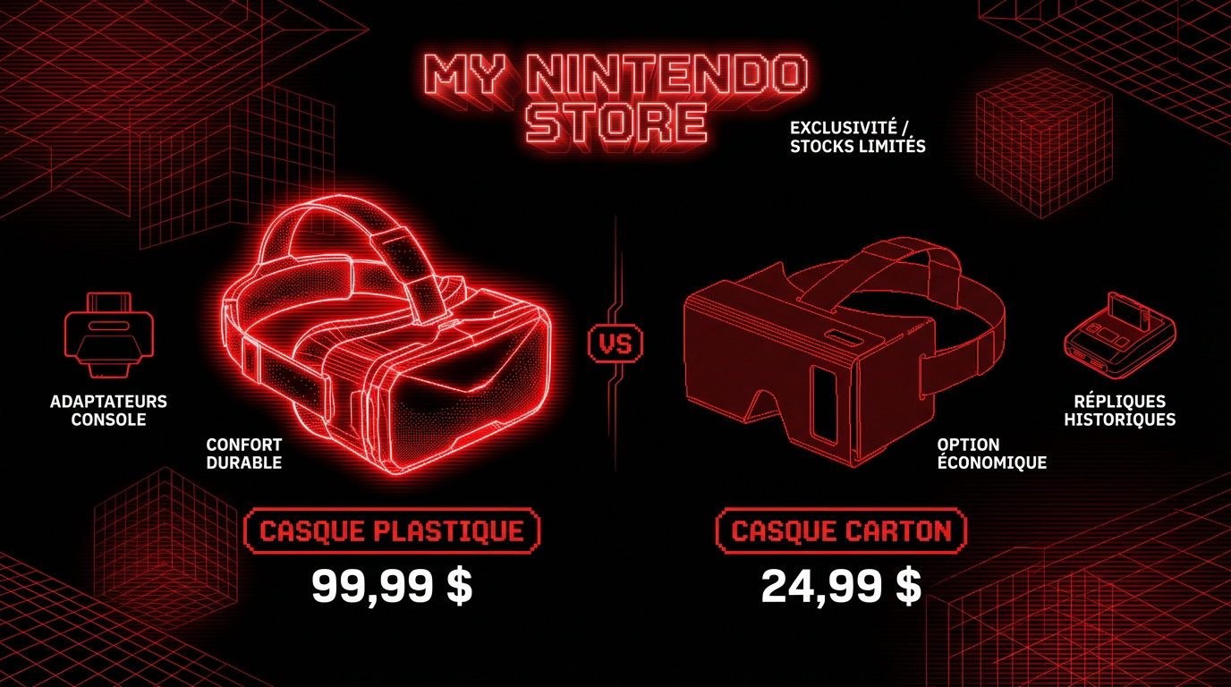 Comparatif des casques Virtual Boy pour Nintendo Switch