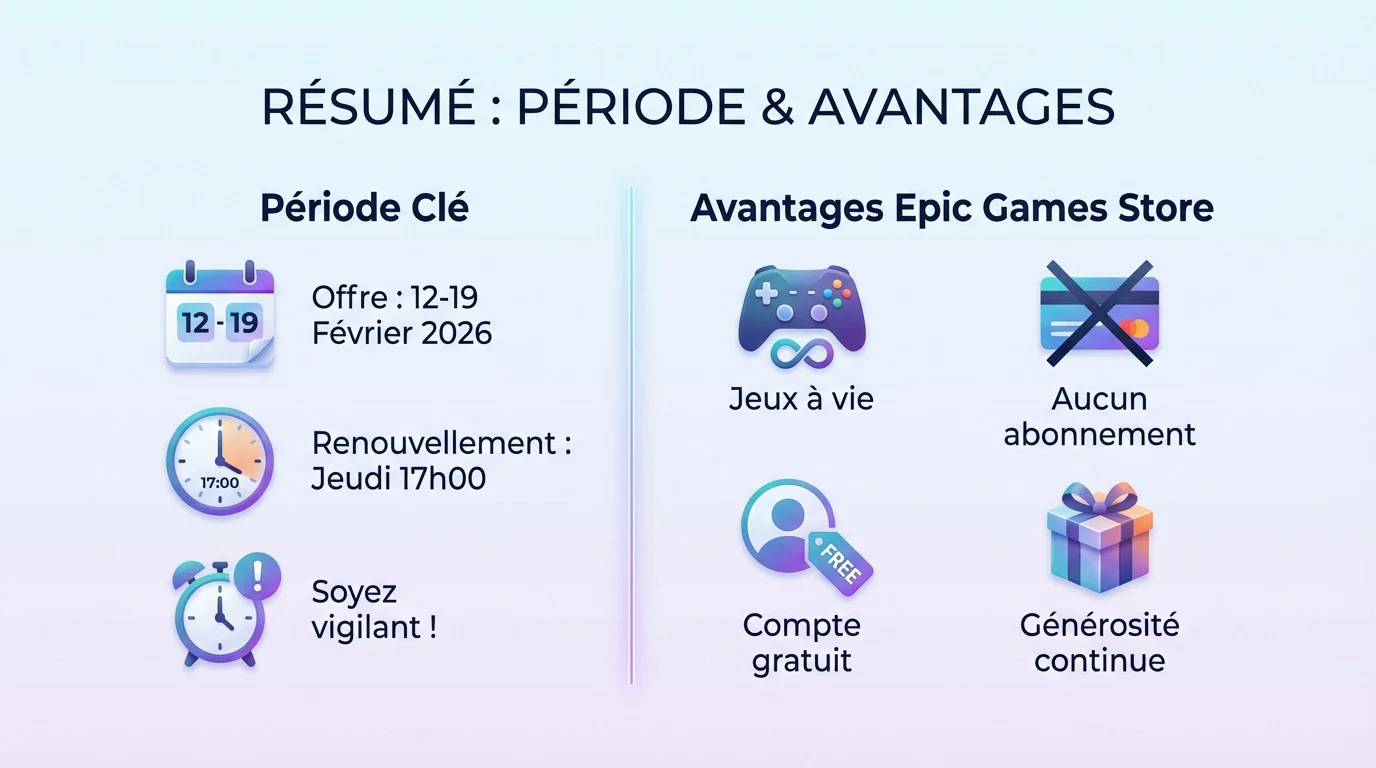 Jeux gratuits sur l'Epic Games Store en février 2026