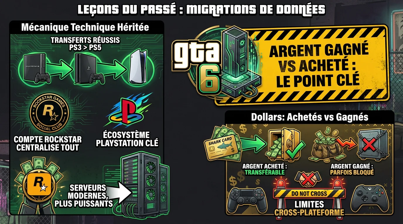 Migration des données et monnaie virtuelle vers GTA 6