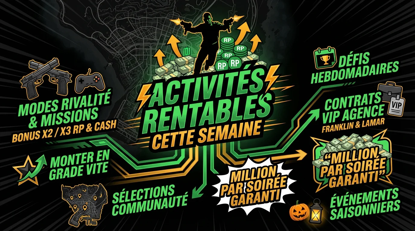 Activités rentables GTA Online cette semaine