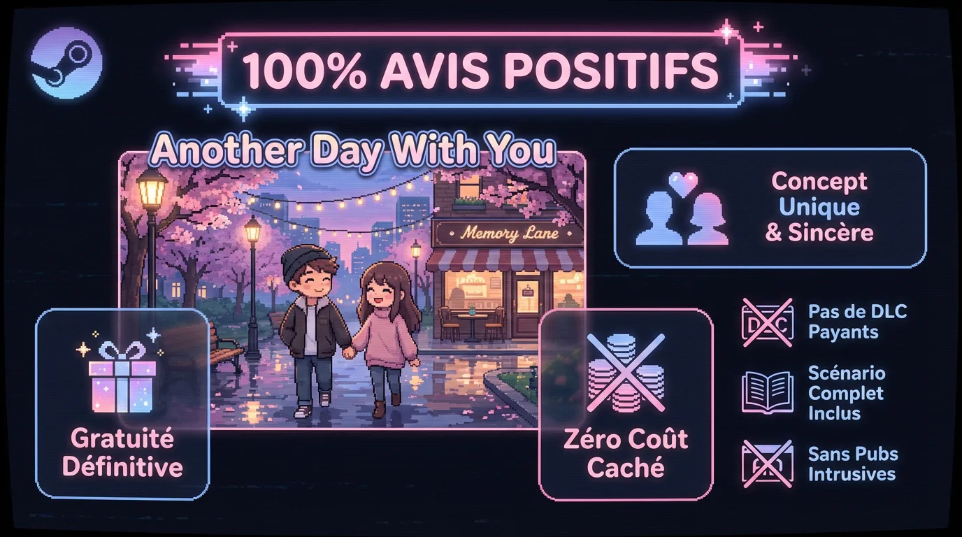 Infographie Another Day With You avis positifs et gratuité Steam
