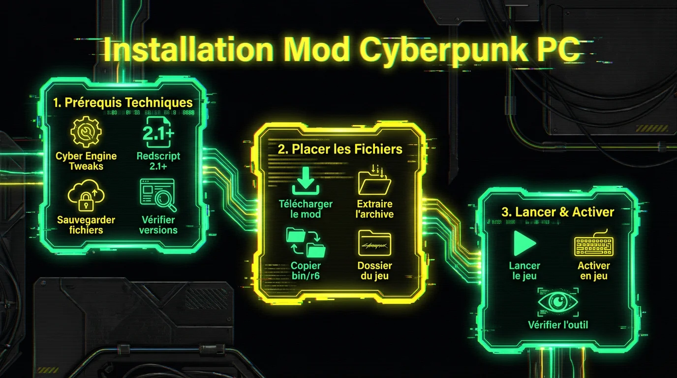 Installation du mod Immersive First Person sur Cyberpunk 2077 PC