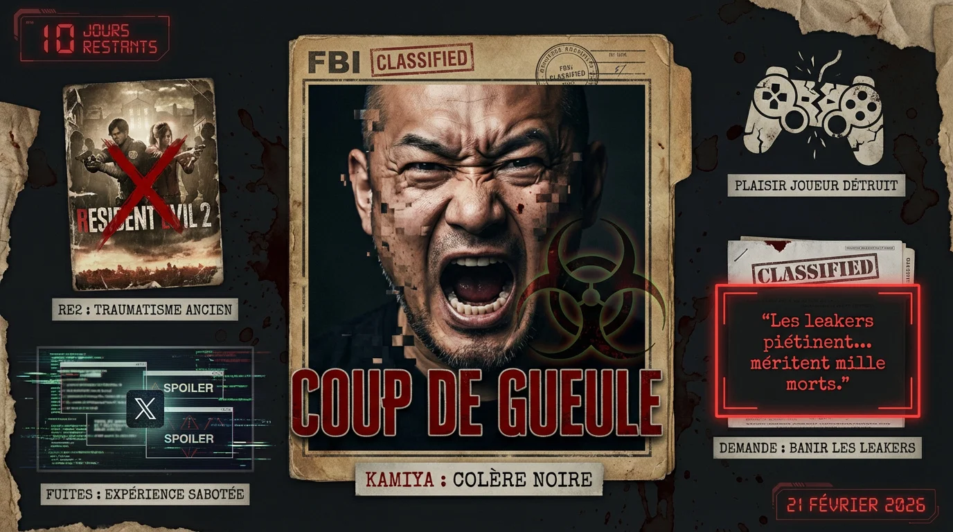Hideki Kamiya exprime sa colère suite aux fuites de Resident Evil Requiem