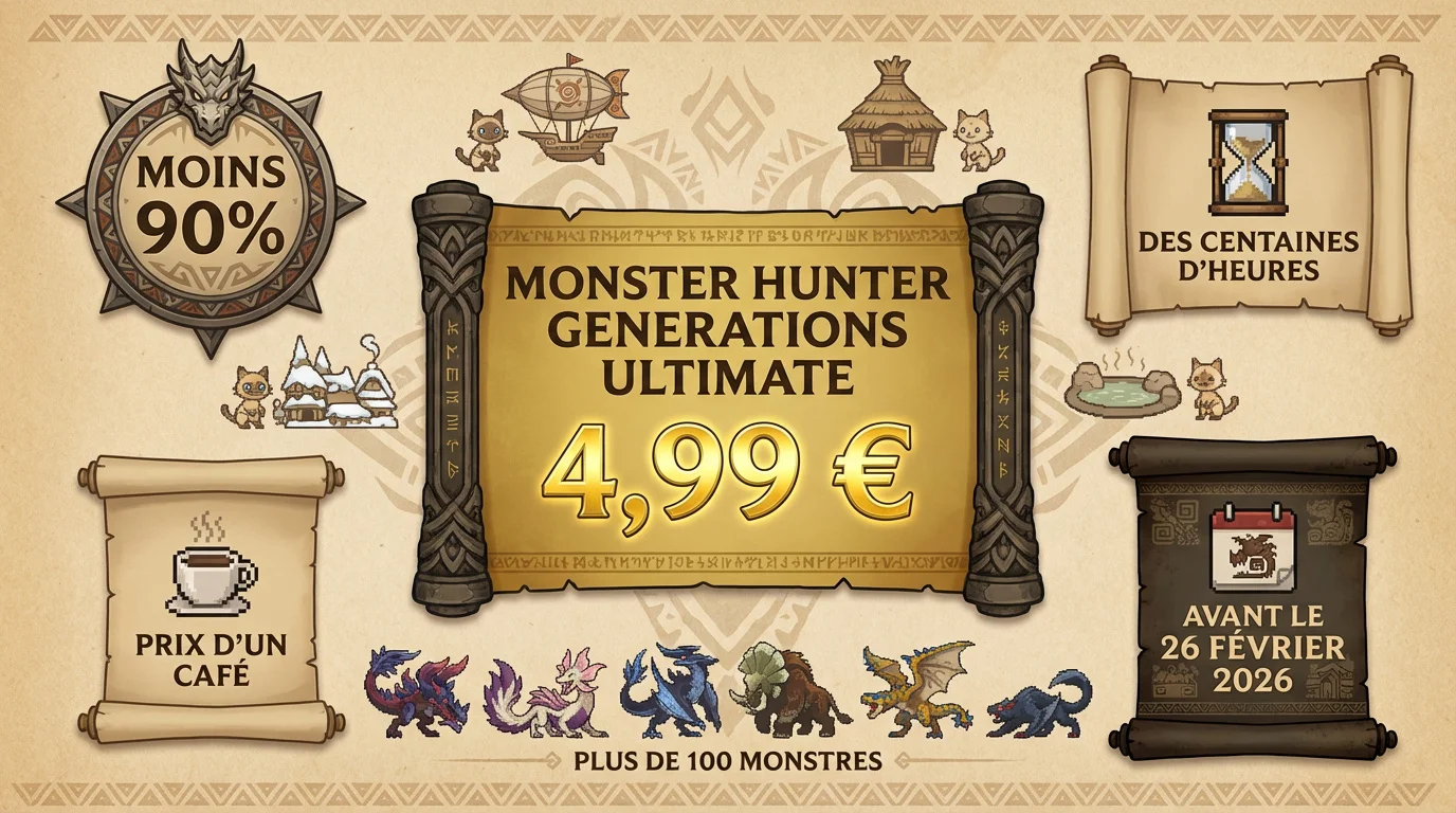 Monster Hunter Generations Ultimate en promotion sur Nintendo Switch