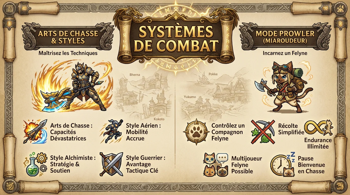 Chasseur en plein combat utilisant un style de chasse spécial dans Monster Hunter Generations Ultimate