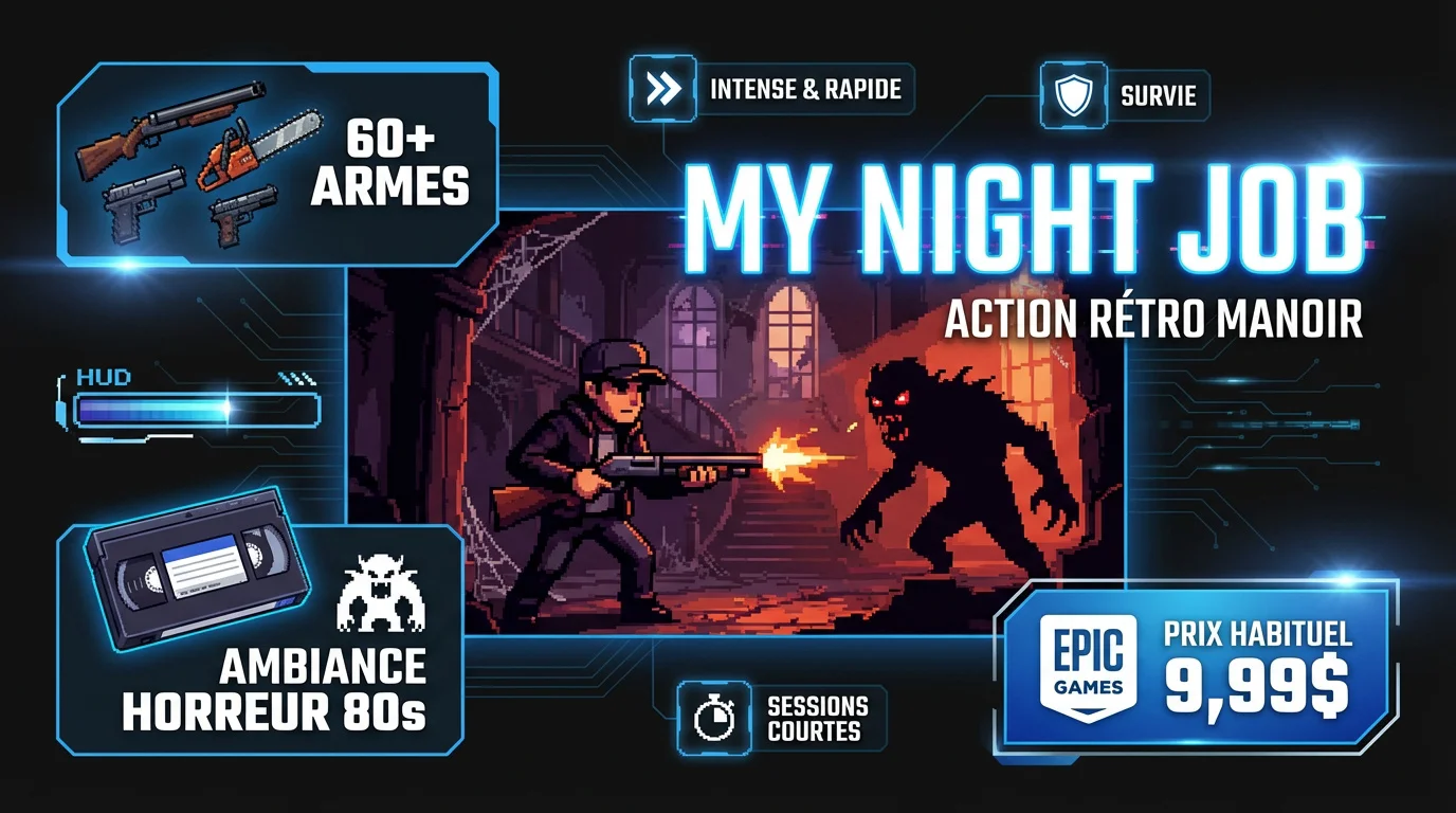My Night Job jeu action horreur manoir rétro