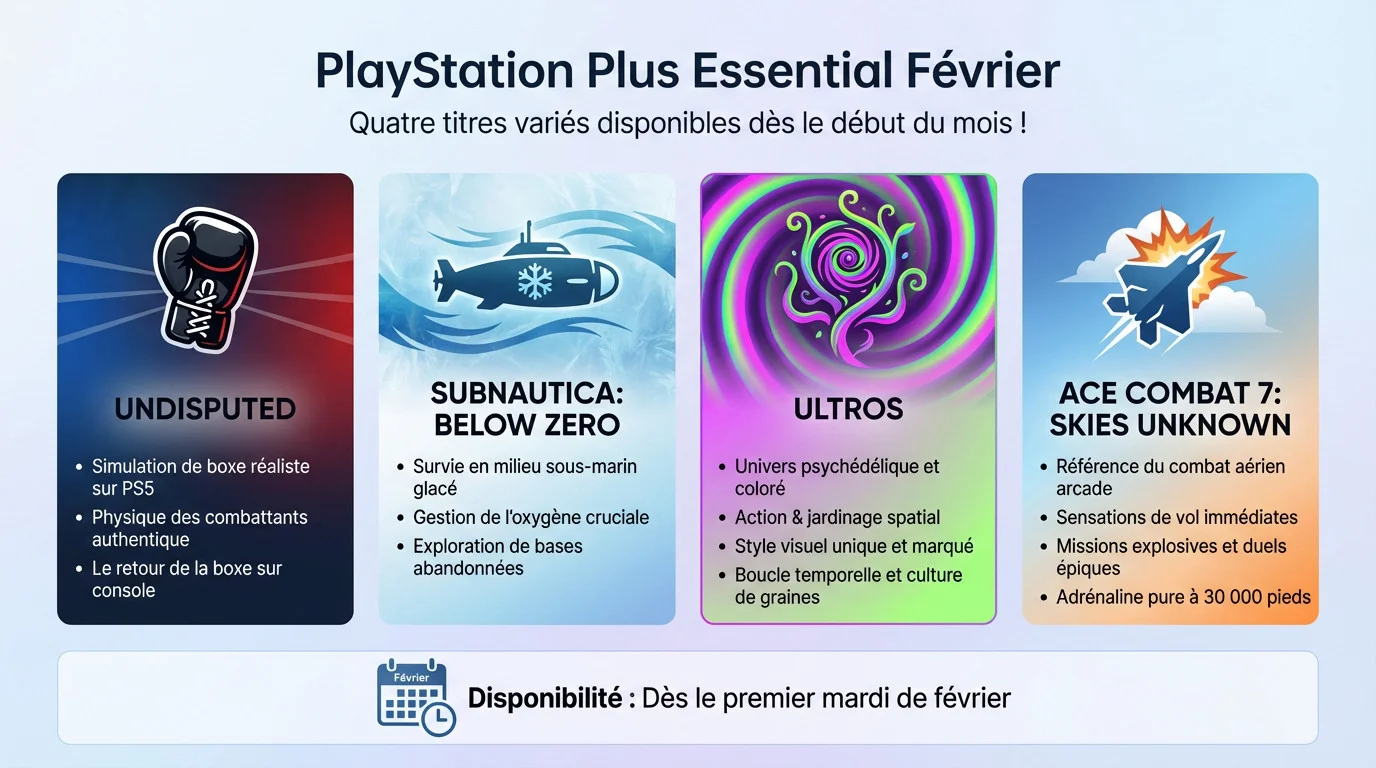Jeux PlayStation Plus Essential de février 2026