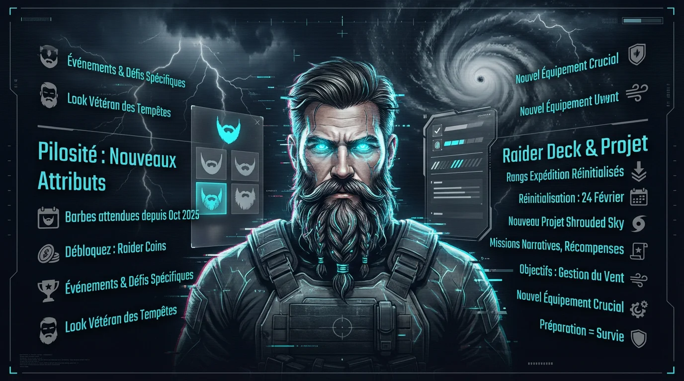 Personnalisation des Raiders et nouveau projet Shrouded Sky