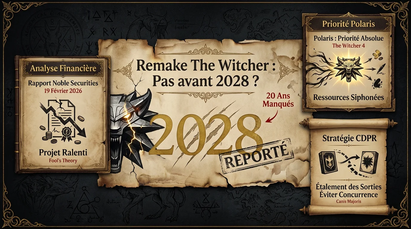 Geralt de Riv dans le remake de The Witcher retardé jusqu'en 2028