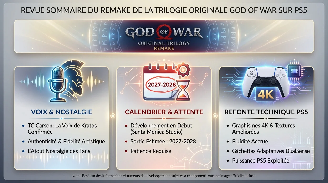 Remake de la trilogie God of War sur console PS5