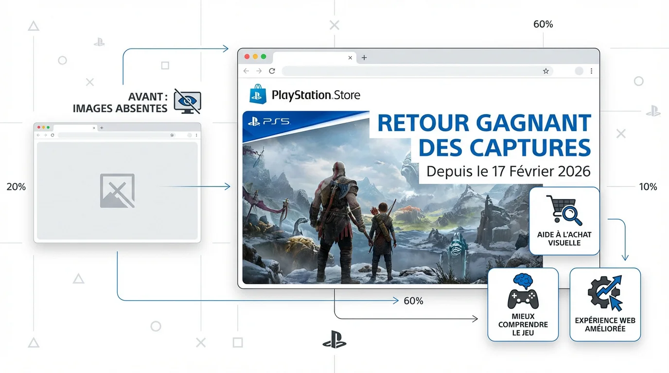 Affichage des captures d'écran sur le PlayStation Store web