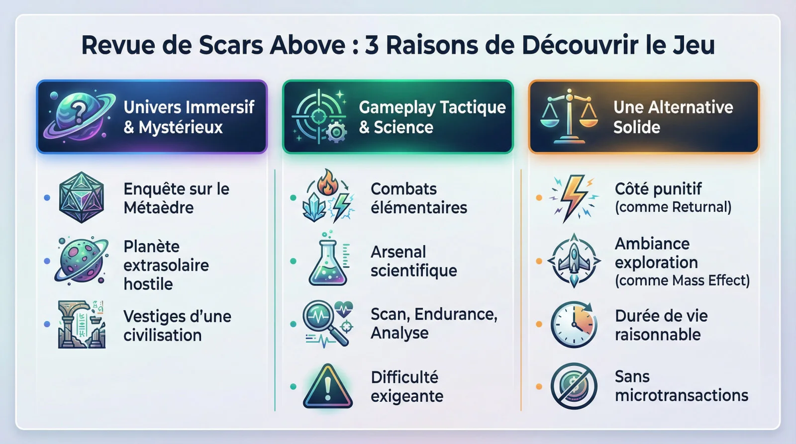 Kate Ward explorant l'environnement hostile de Scars Above sur PS5