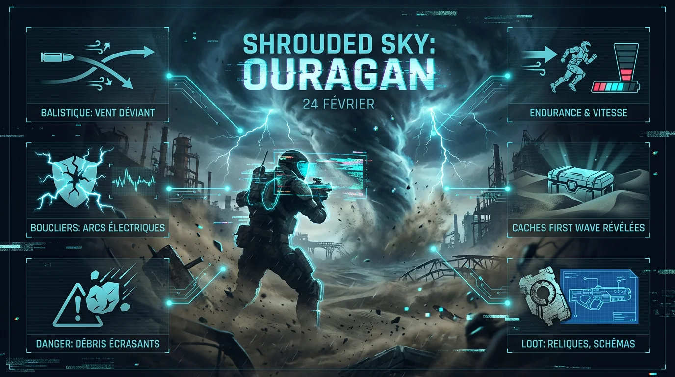 L'ouragan Shrouded Sky frappe la zone Rust Belt dans ARC Raiders