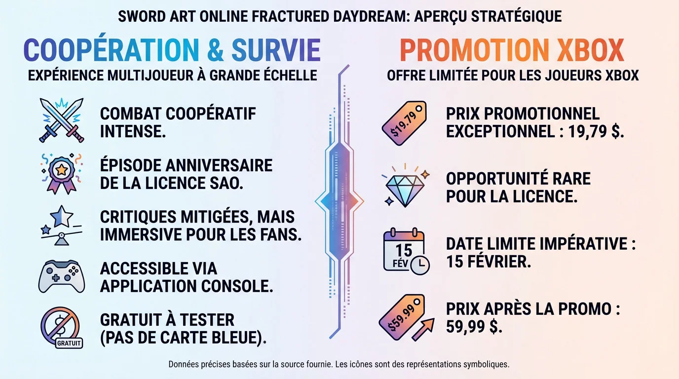Combat de boss en coopération dans Sword Art Online Fractured Daydream sur console Xbox