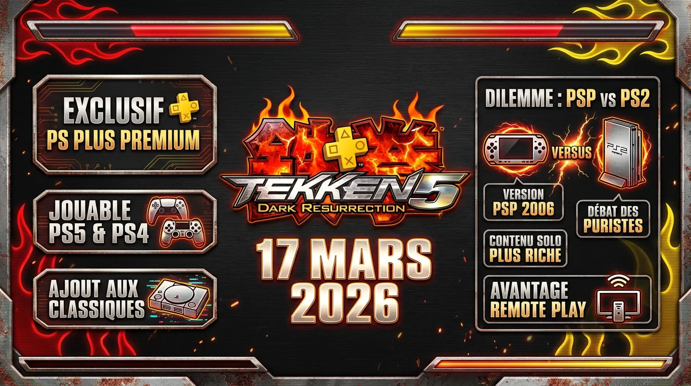 Tekken 5 Dark Resurrection sur PlayStation Plus Premium