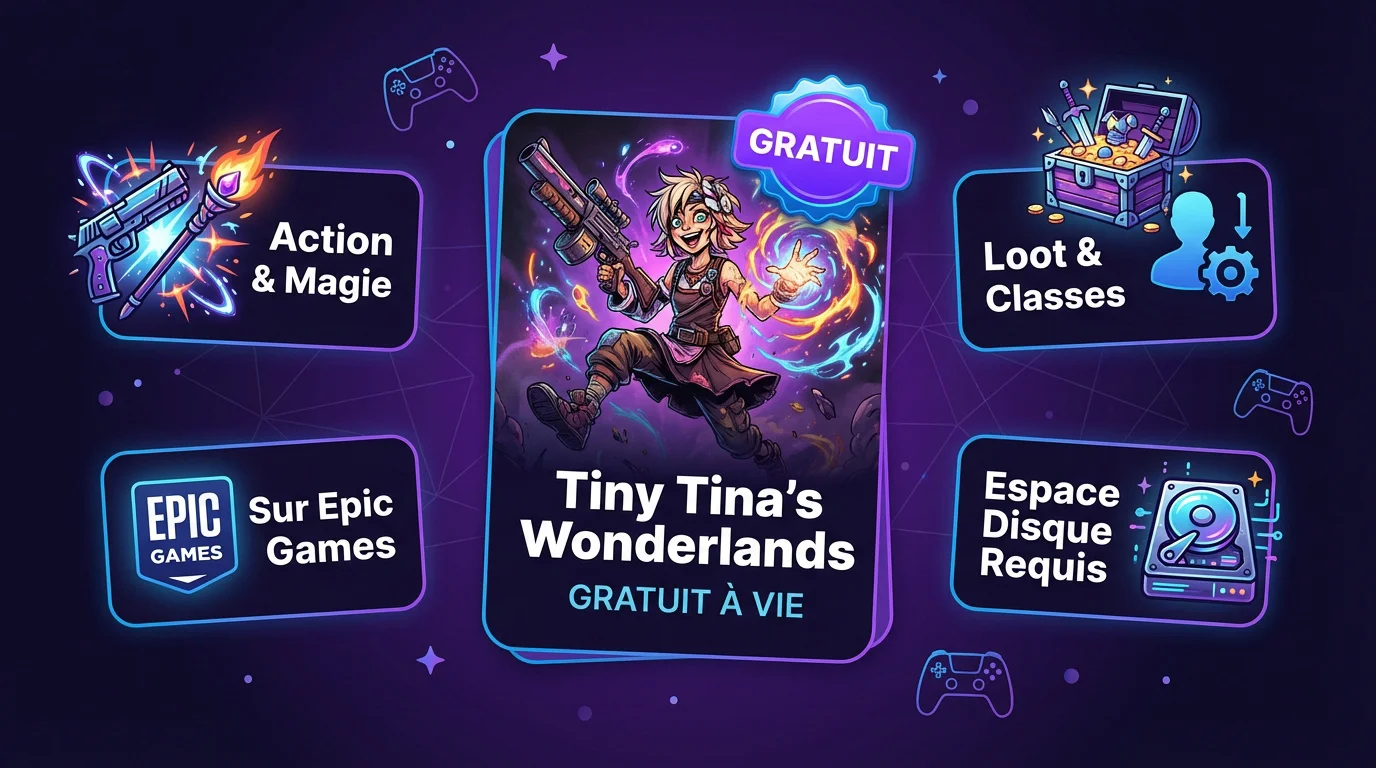 Tiny Tina's Wonderlands disponible gratuitement sur PC
