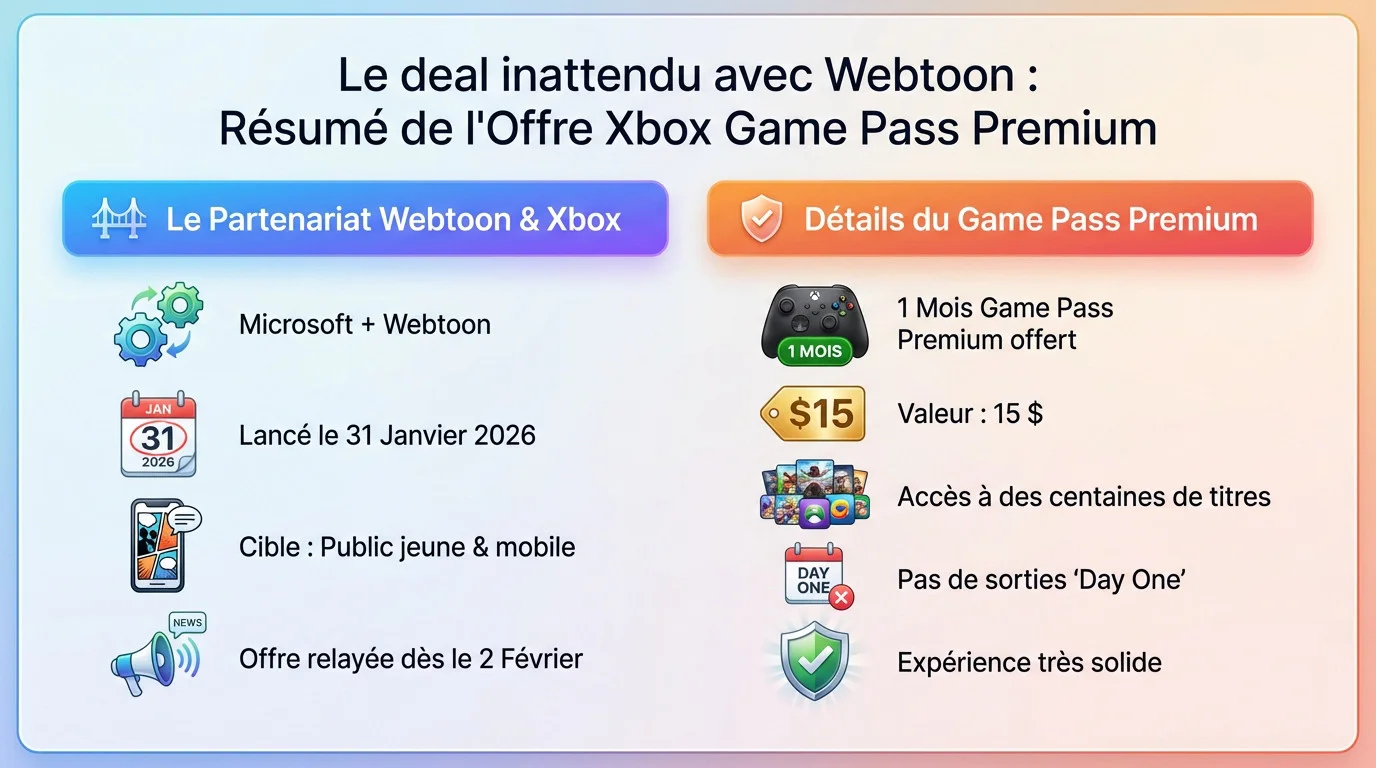 Partenariat Xbox Game Pass Premium et Webtoon avec Sea of Thieves