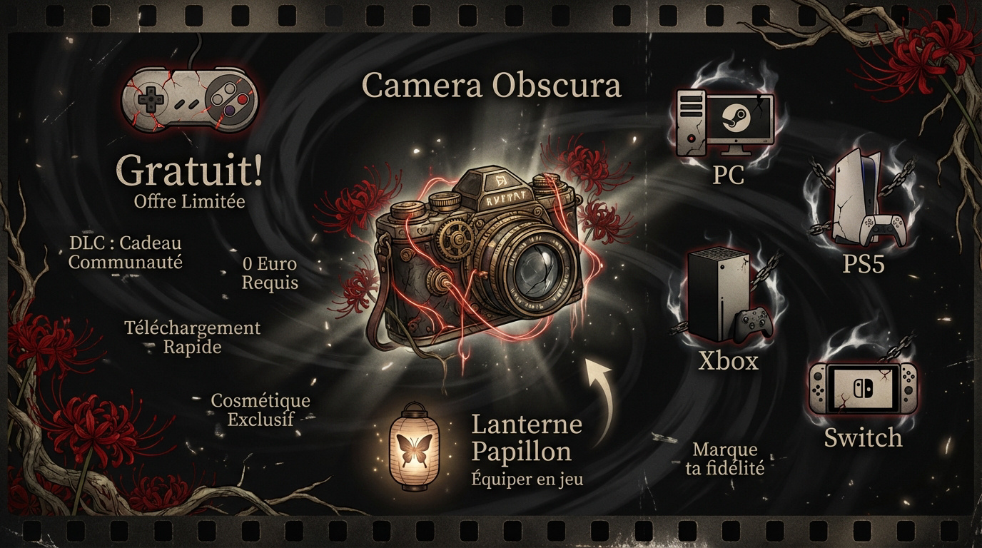 Interface de la Camera Obscura dans Fatal Frame II Remake avec les nouveaux costumes Silent Hill f